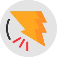 Bold Bolt Flat Icon vector