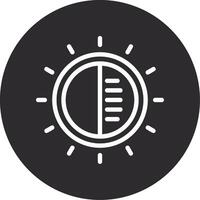Sun Inverted Icon vector