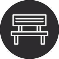 Bench Inverted Icon vector