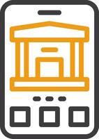 Bank Two Color Icon vector