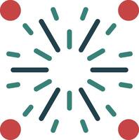 Firecracker Glyph Multi Color Icon vector