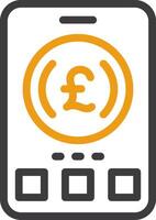 Pound Sign Two Color Icon vector