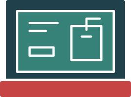 Tags Glyph Multi Color Icon vector