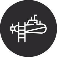 Submarine Inverted Icon vector