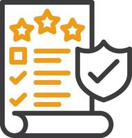 Quality Assurance Two Color Icon vector