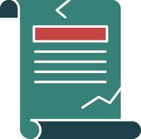 Quest Quake Glyph Multi Color Icon vector