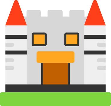 Castle Flat Icon vector