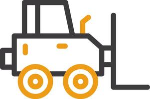 Forklift Two Color Icon vector