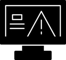 Warning Glyph Icon vector