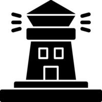 Lighthouse Glyph Icon vector