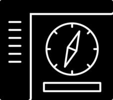 Compass Glyph Icon vector