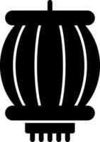 Lantern Festival Glyph Icon vector