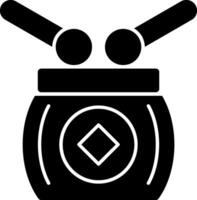 Drum Glyph Icon vector