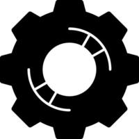 Gear Glyph Icon vector