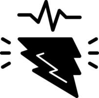 Power Pulse Glyph Icon vector