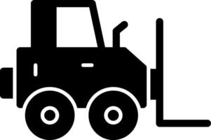 Forklift Glyph Icon vector