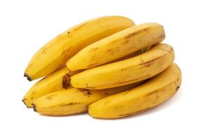 Bunch of bananas isolated on white background photo