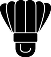 Shuttlecock Glyph Icon vector