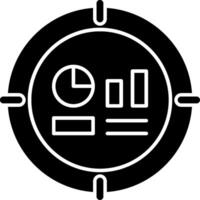 Target Glyph Icon vector