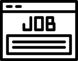 Job Listing Line Icon vector