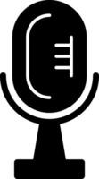 Microphone Glyph Icon vector