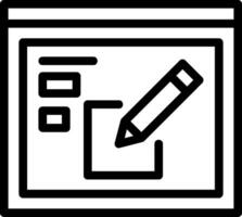 Edit Line Icon vector