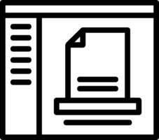 Document Line Icon vector