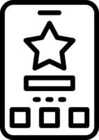 Star Line Icon vector