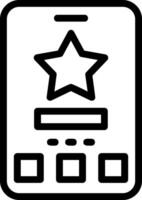 Star Line Icon vector