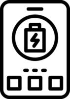 Battery Line Icon vector