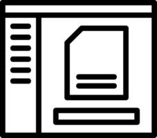 File Line Icon vector