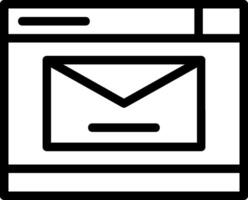 Mail Line Icon vector