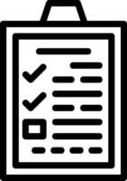Application Form Line Icon vector