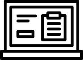 Clipboard Line Icon vector