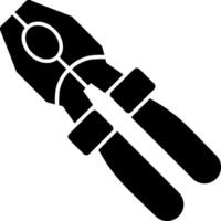 Pliers Glyph Icon vector