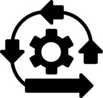 Shift Sprint Glyph Icon vector