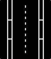 Road Glyph Icon vector