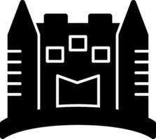 Sandcastle Glyph Icon vector