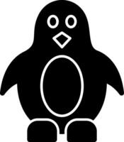 Penguin Glyph Icon vector