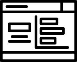 Bar Chart Line Icon vector