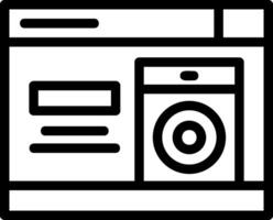 icono de línea de altavoz vector