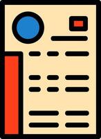 CV Line Filled vector