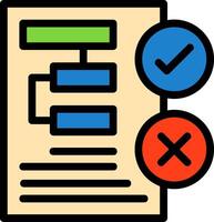 Decision Line Filled vector