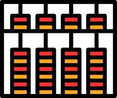 Abacus Line Filled vector