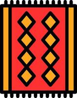 Red Carpet Line Filled vector