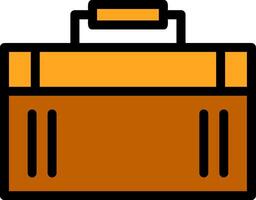 Suitcase Line Filled vector
