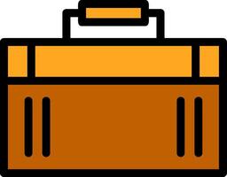 Suitcase Line Filled vector