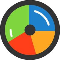 Pie Chart Flat Icon vector