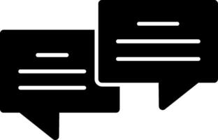 Chat Bubble Glyph vector