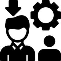 Recruitment Manager Glyph vector